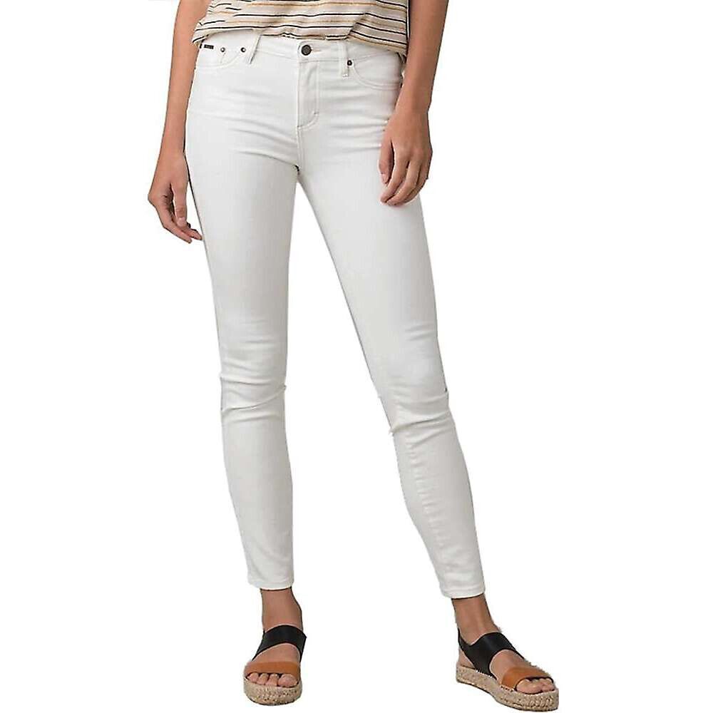 New NWT Womens 4 27 Prana Sienna Jeans White Stretch Organic Performance 31 RG